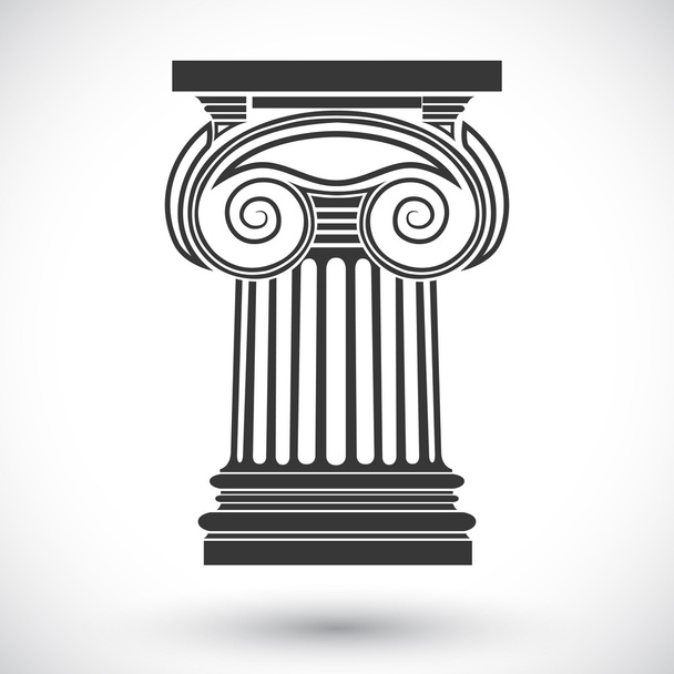 símbolo da coluna iónica
 - Vetor, Imagem