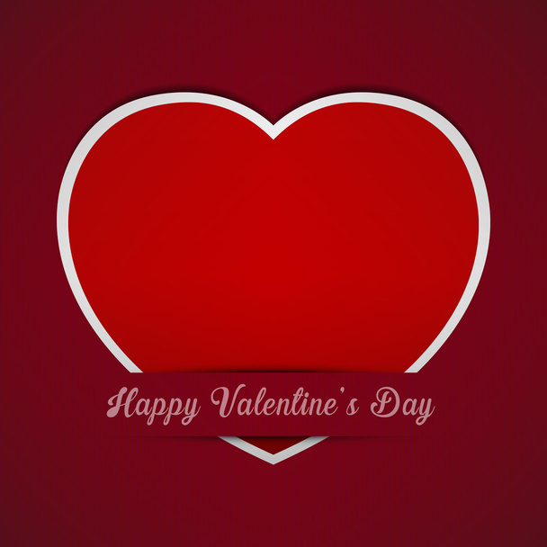 Red Heart paper background - Vector, Image