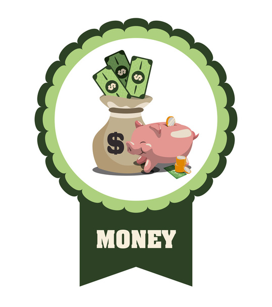 Дизайн иконок денег
 - Вектор,изображение