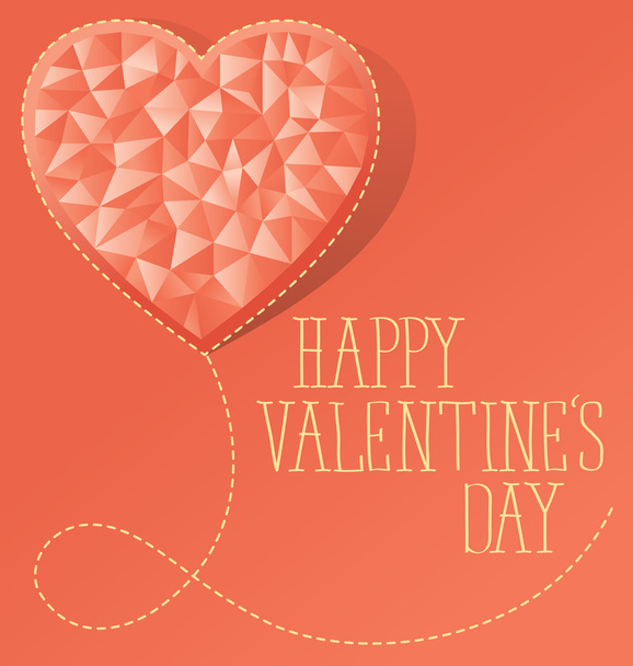 Valentines day greeting card - Διάνυσμα, εικόνα