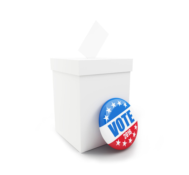 presidential election USA in 2016 white background - Photo, Image