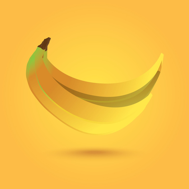 realistic beautiful vector illustration of banana fruit - Vektör, Görsel