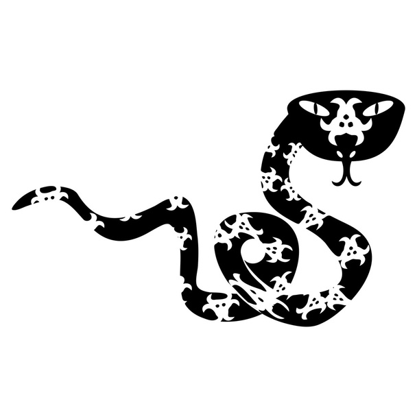 Ilustração de cobra de coral oriental criativa
 - Vetor, Imagem