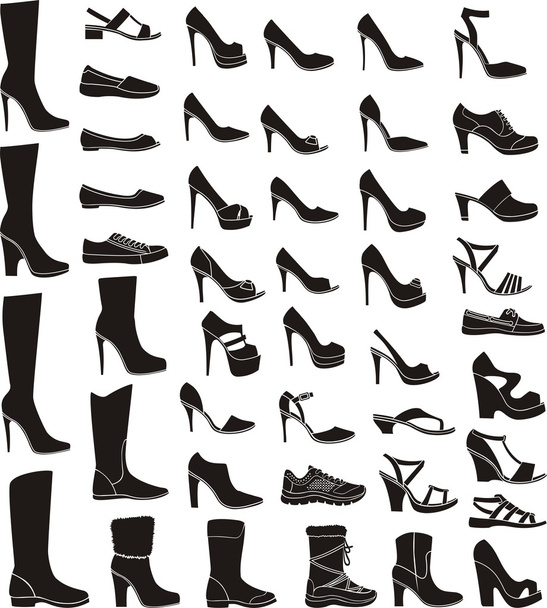 set di scarpe da donna
 - Vettoriali, immagini