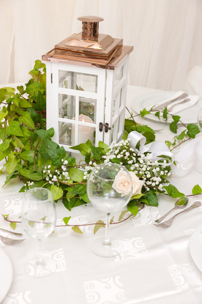 Çiçekli düğün masası - Fotoğraf, Görsel
