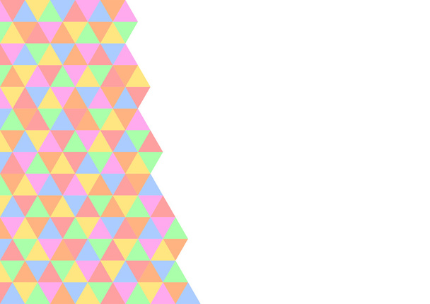 Triangles colorés uniformément ordonnés comme un escalier
 - Photo, image