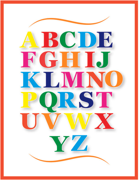 alfabet jako tło - Zdjęcie, obraz