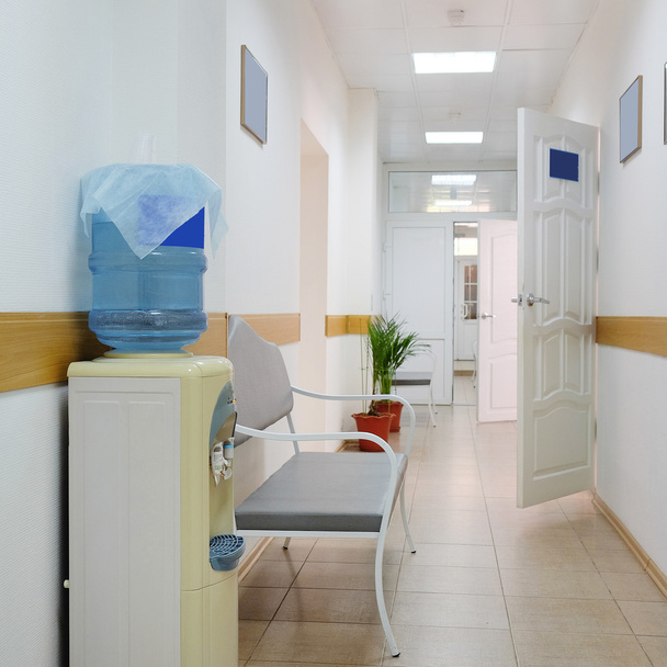 Interior of a hospital corridor - Zdjęcie, obraz