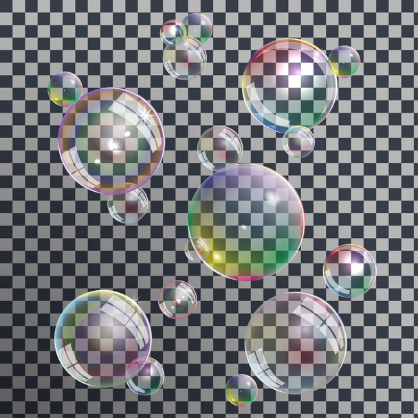 石鹸泡セット - ベクター画像