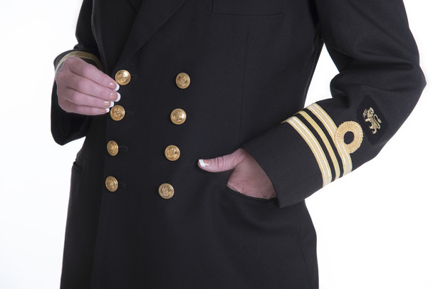 Oficial da Marinha em uniforme
 - Foto, Imagem