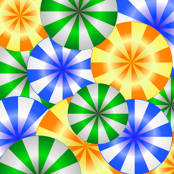 Círculos de colores de diferentes tamaños
 - Vector, imagen