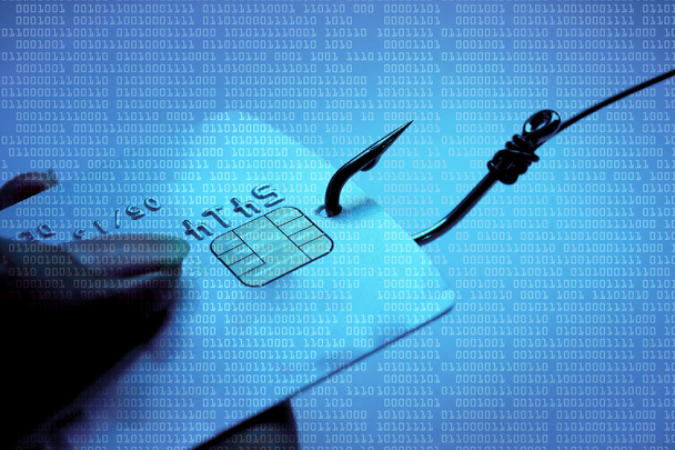 Phishing-Angriff auf Kreditkartendaten - Foto, Bild