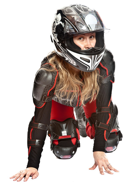 Girl - motorcycle rider - Photo, Image