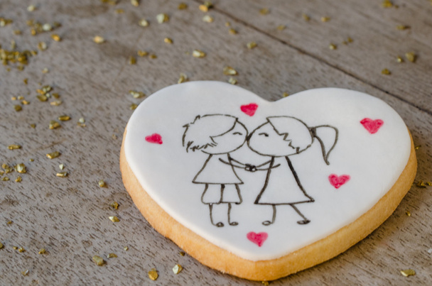 San Valentin wedding cookie. - Photo, Image