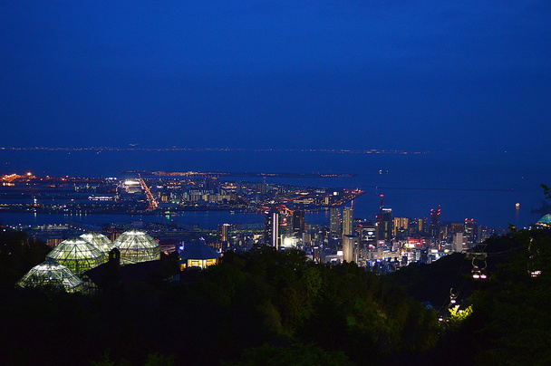 Νυχτερινή άποψη του Kobe - Φωτογραφία, εικόνα