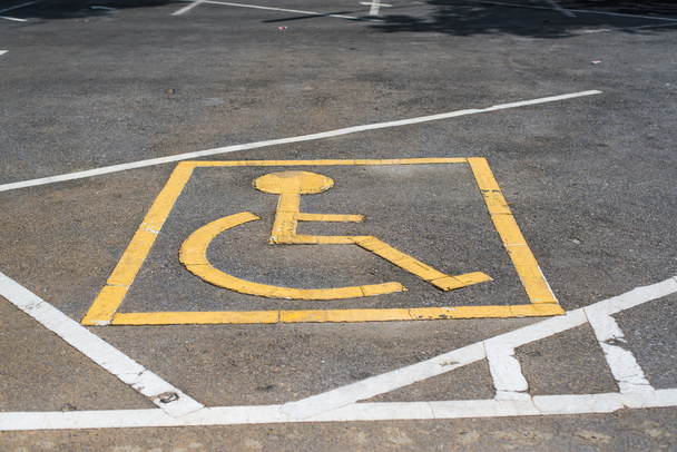 Symbols parking for the disabled. - Photo, Image