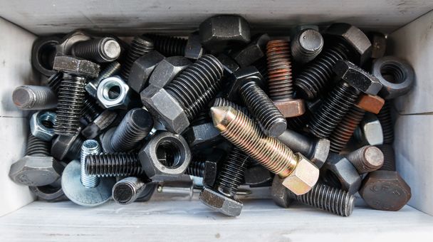 Screws, bolt and nuts  - Photo, Image