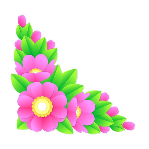 λουλούδι γωνία, διάνυσμα - Διάνυσμα, εικόνα