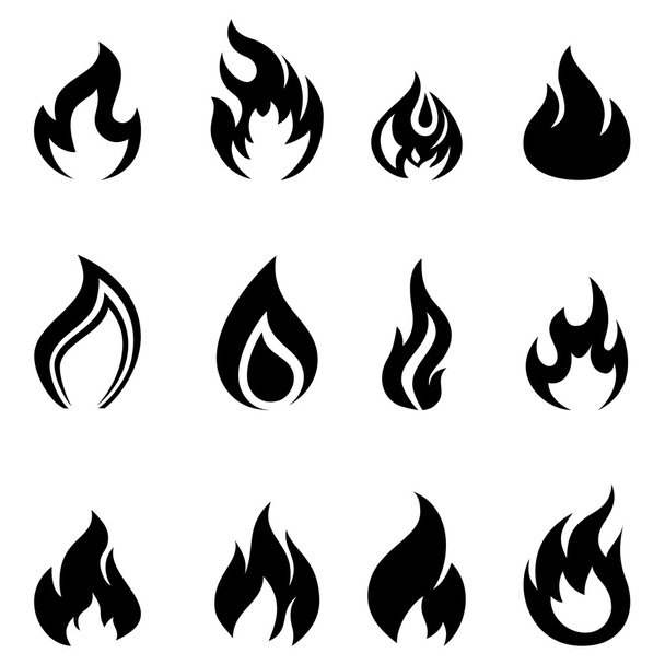 Вогонь набір іконок
 - Вектор, зображення