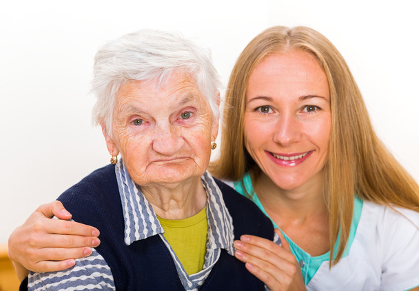 Φροντίδα ηλικιωμένων στο σπίτι - Φωτογραφία, εικόνα