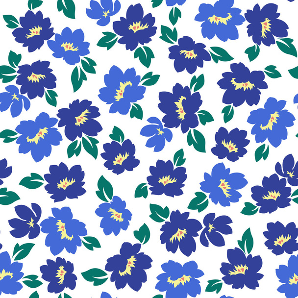 Flower illustration pattern - Vector, imagen