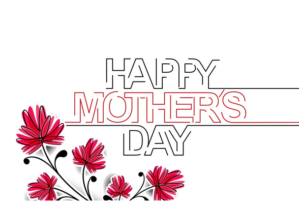  Happy Mother's Day Contexte typographique
 - Vecteur, image