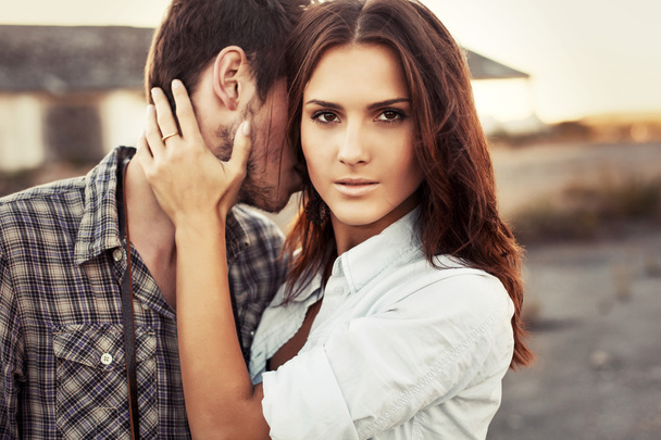 beautiful woman with handsome man in love - Foto, afbeelding