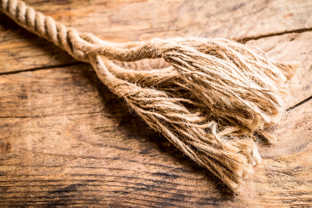 frayed hemp rope - Foto, afbeelding