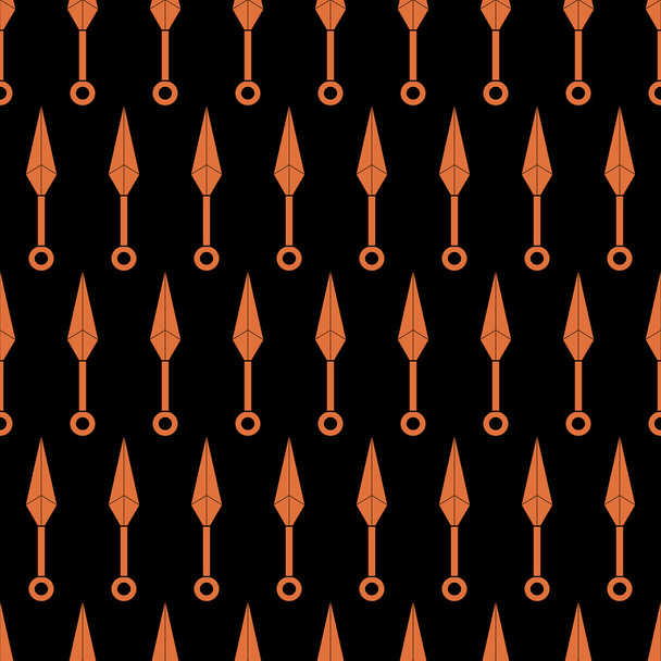 kunai ninja seamless pattern - Фото, изображение