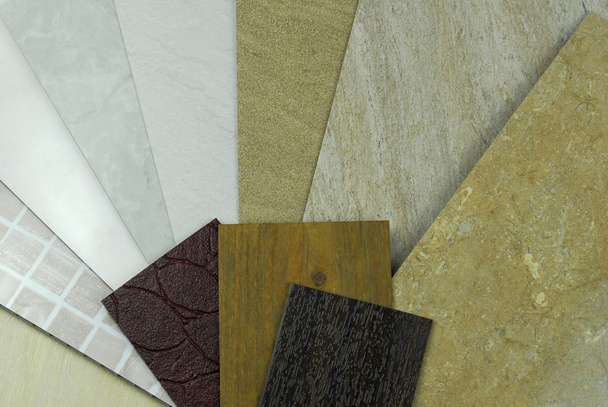 Plastic marble panels samples - Фото, изображение