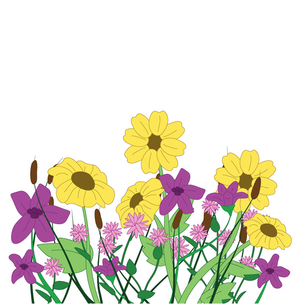 Flowers background - Vecteur, image