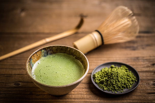 Green matcha tea - Foto, afbeelding