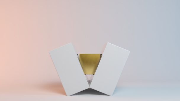 concetto di cubo 3D rinato
 - Foto, immagini