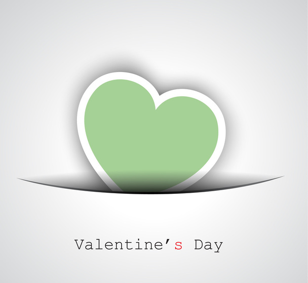 Valentines Day cart with heart - Vetor, Imagem