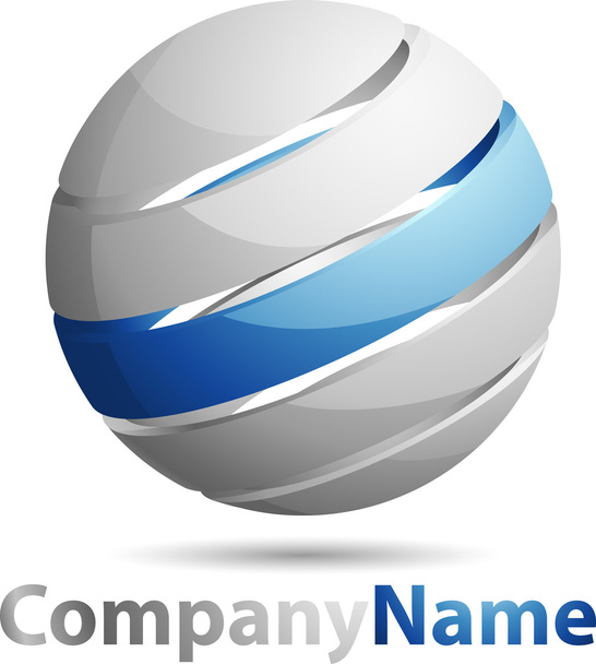 Absztrakt 3d gömb üzleti Logo - Fotó, kép