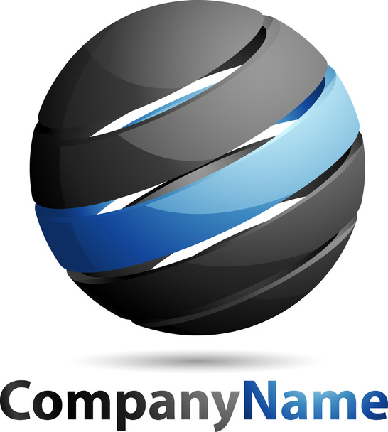 Absztrakt 3d gömb üzleti Logo - Fotó, kép
