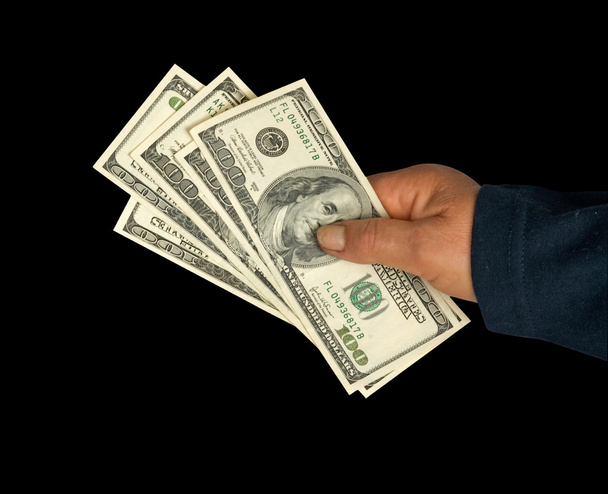 hand met dollars - Foto, afbeelding