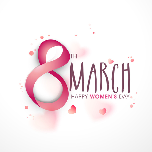 Greeting card for Women's Day. - Vector, imagen