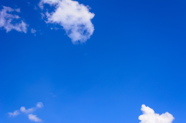 blue sky with cloud closeup - Photo, Image