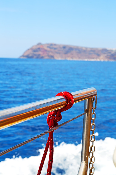 Morze Śródziemne liny bezpieczeństwa - Zdjęcie, obraz
