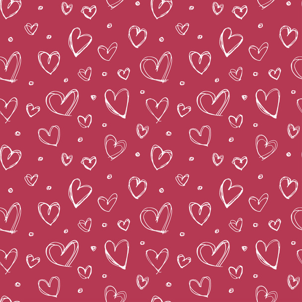 Seamless heart pattern - Vektor, kép
