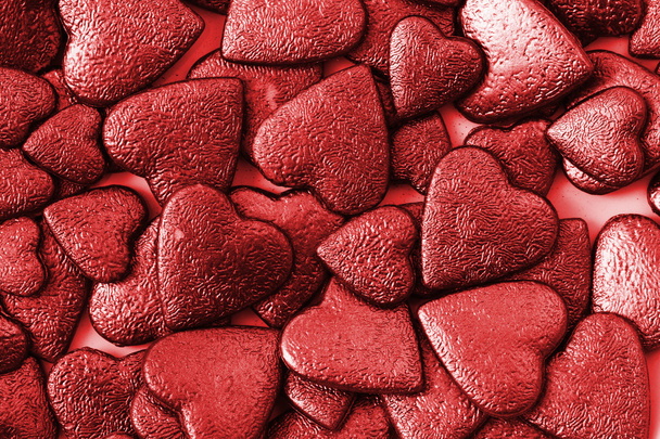 Červené srdce Valentýna pozadí - Fotografie, Obrázek