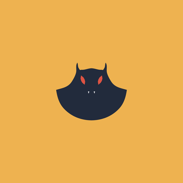 Executioner evil face mask icon - Vector, Image