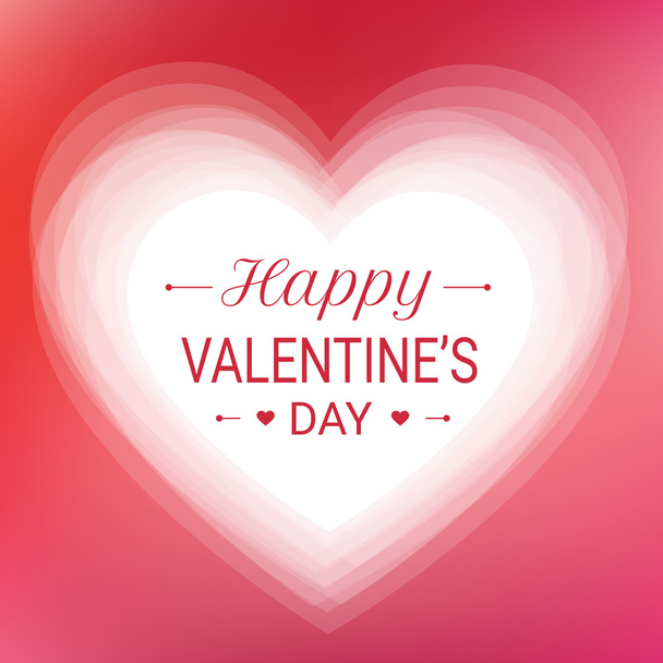 Happy Valentines day Greeting Card - Vector, imagen