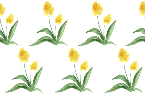 Watercolor flower seamless pattern - Photo, image