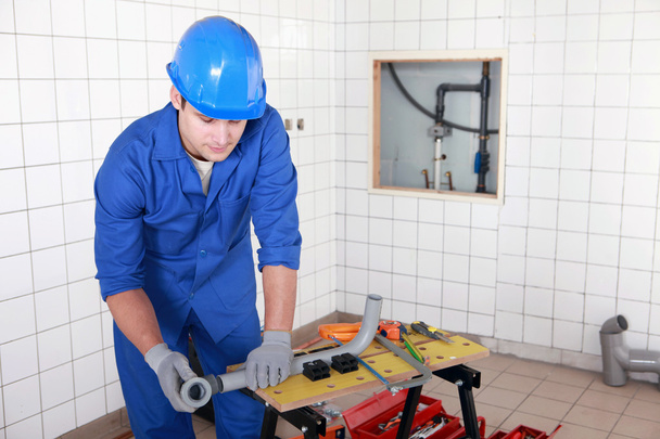 Installation of plumbing - Foto, Imagem