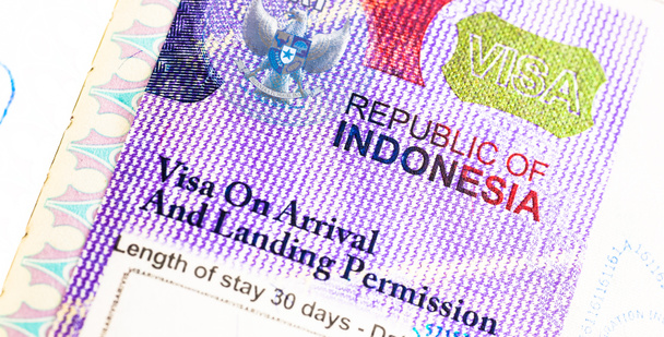 Изолированная виза Индонезии
 - Фото, изображение