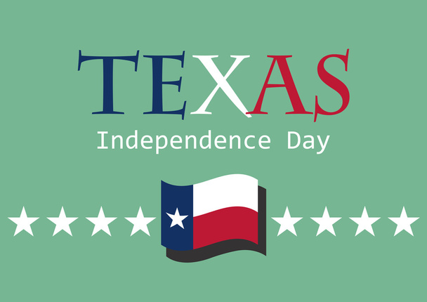 Teksas Dzień Niepodległości - Wektor, obraz