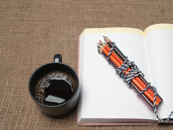 Breakfast coffee , Crayon Book - Photo, Image