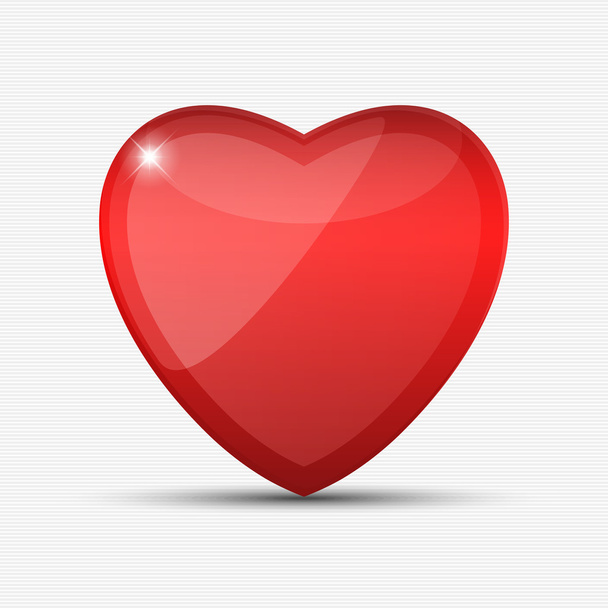 Abstract red heart - Vector, Image